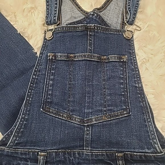 Levi Jeans Womens 29 Blue Denim Overalls Coveralls Signature Outdoors Preppy EUC - Picture 4 of 12